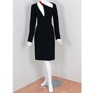 Geoffrey Beene 1970s vintage wool dress - size S/M